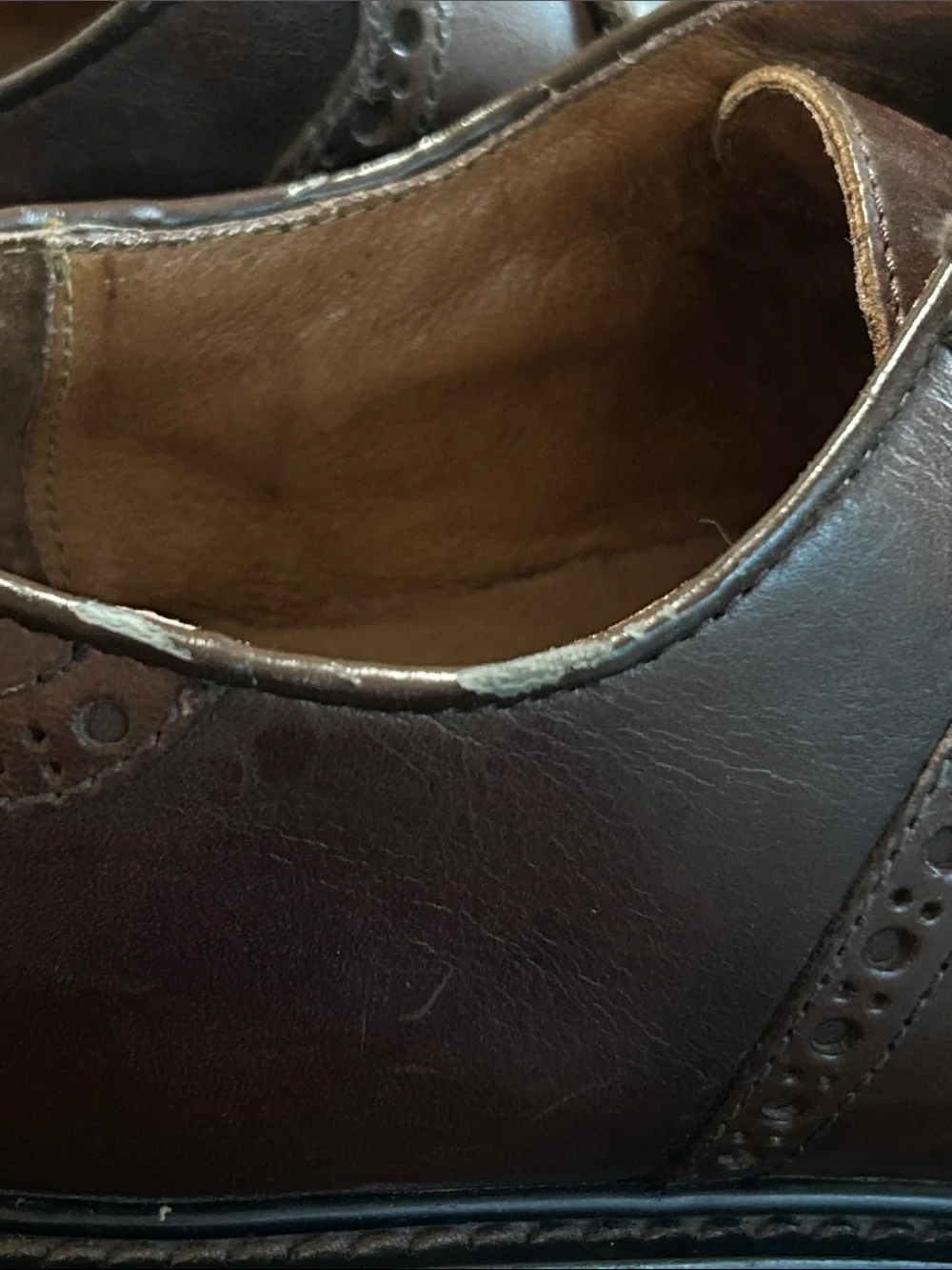 Florsheim Brown Leather Wingtip Derby Shoes